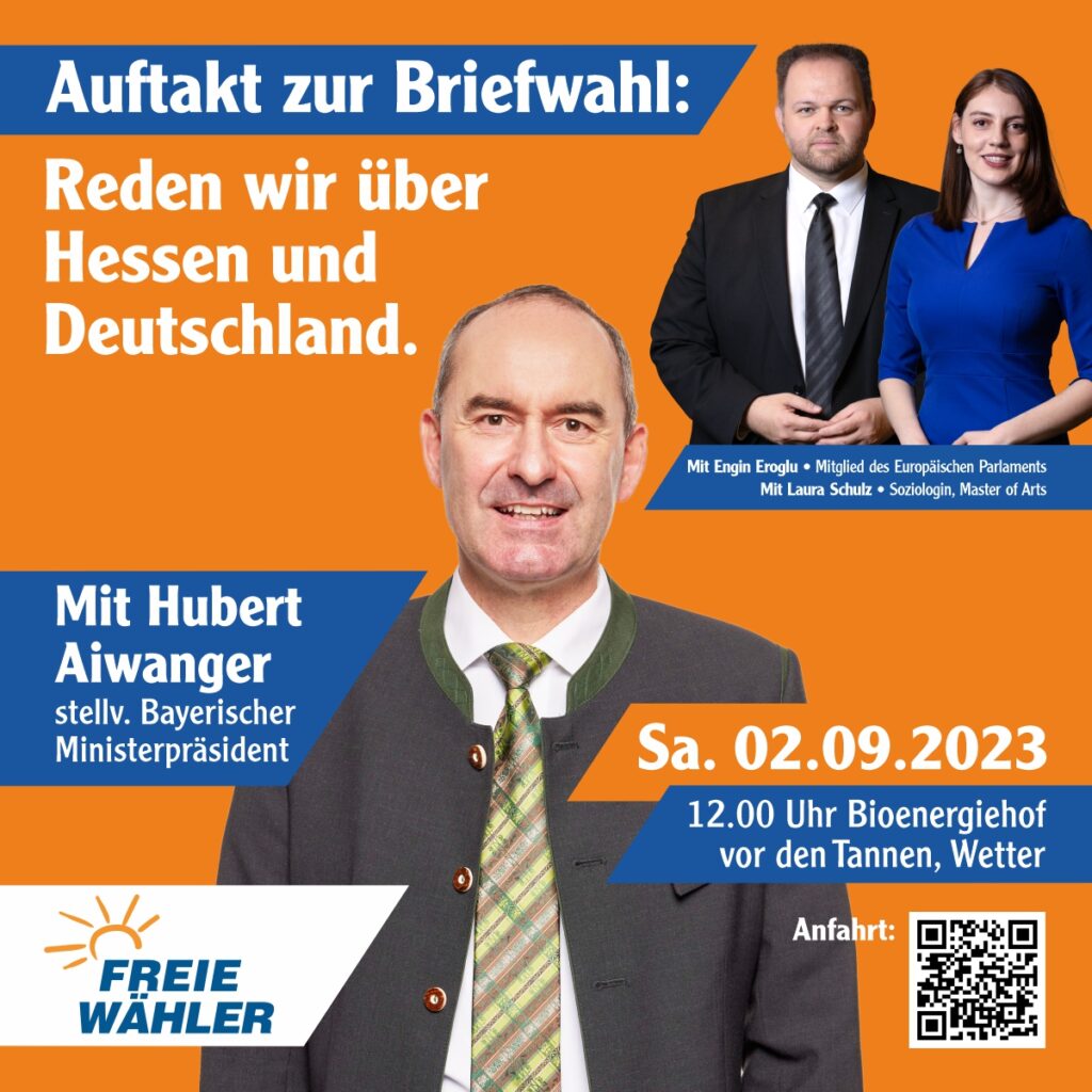 Reden wir über Hessen und Deutschland mit Hubert Aiwanger